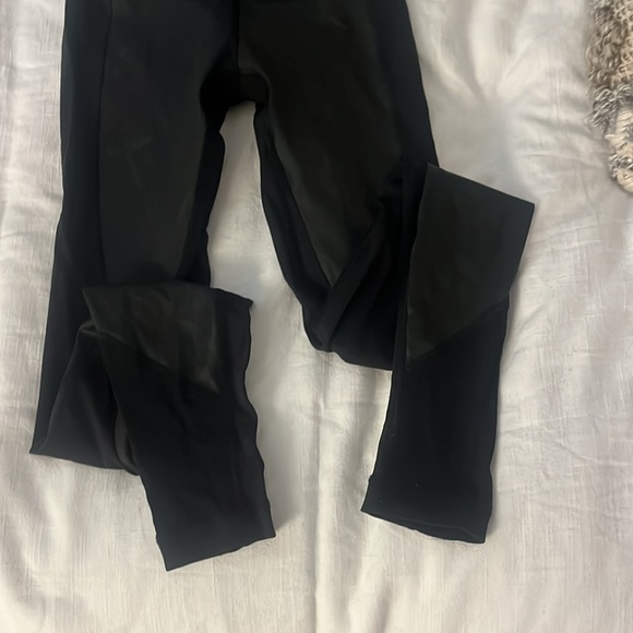 Lululemon black faux leather leggings - Picture 3 of 5